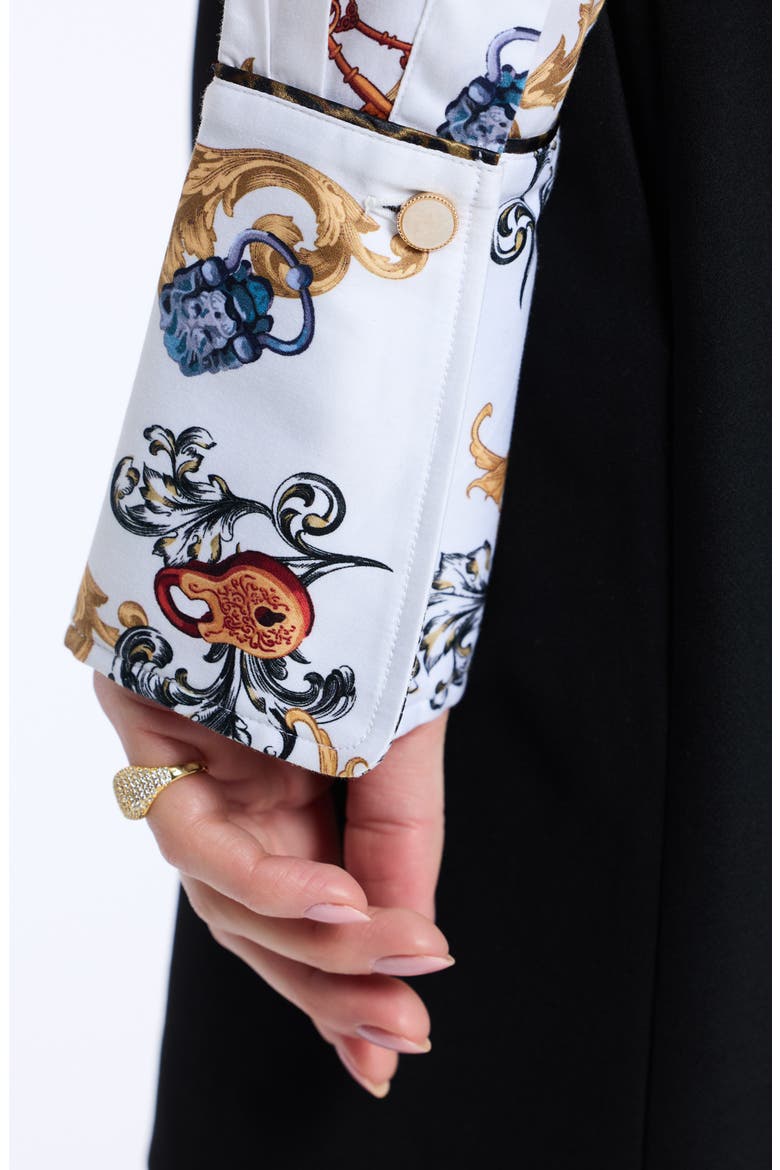 Priscilla Long Sleeve Woven Shirt, Alternate, color, WHITE MULTI