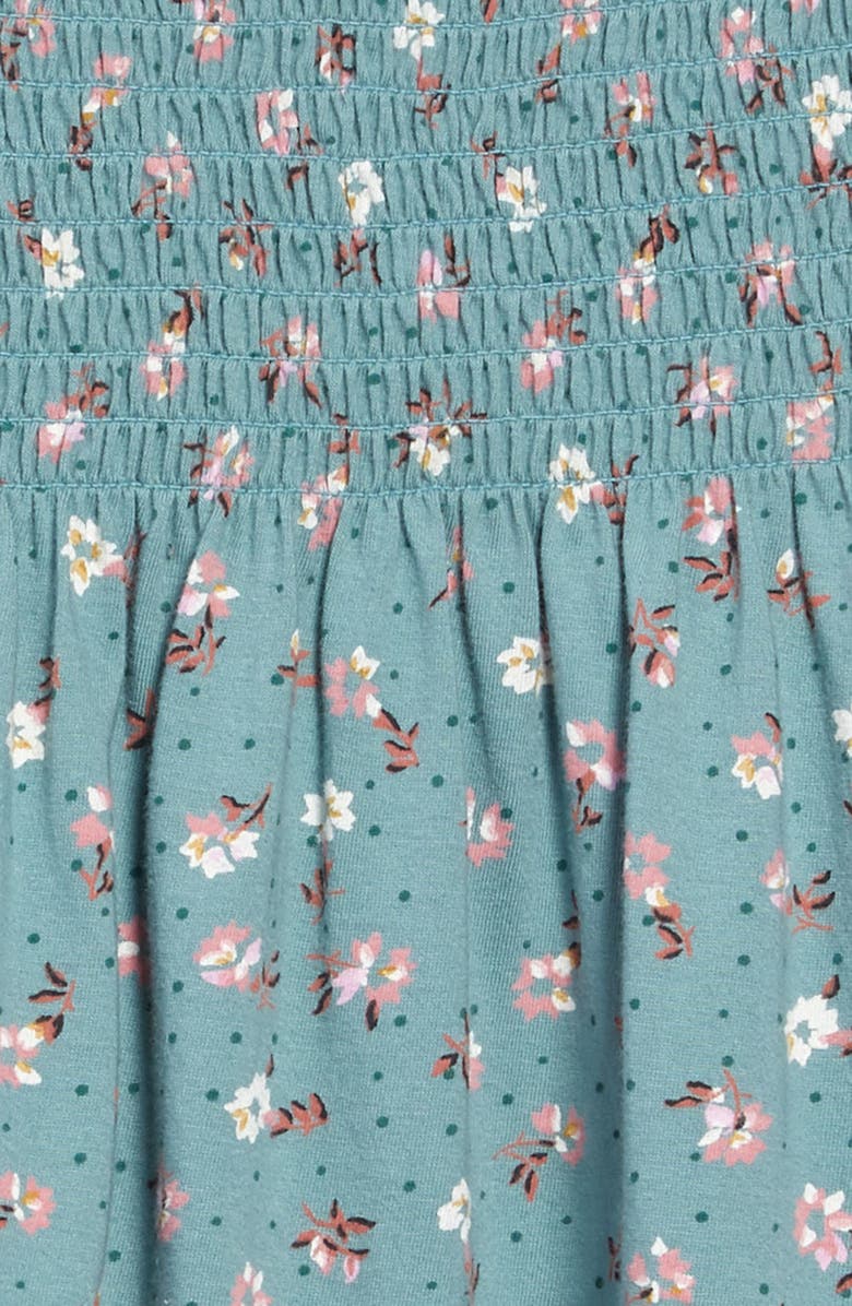 Billabong Off Beach Off the Shoulder Smocked Dress, Alternate, color, 