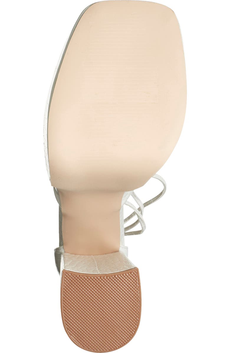 CHASE AND CHLOE Wolfe 2 Croc Embossed Platform Pump, Alternate, color, White Croc