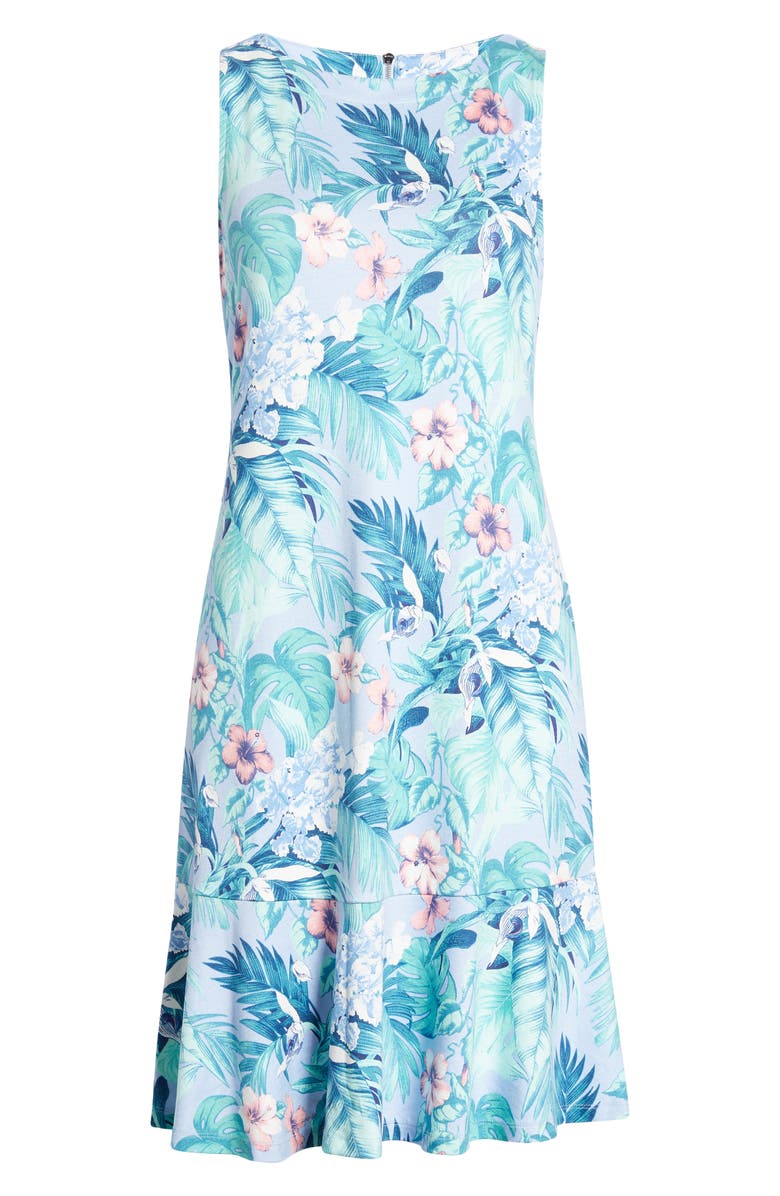 Tommy Bahama Darcy Hibiscus Haven Floral A-Line Dress, Alternate, color, 