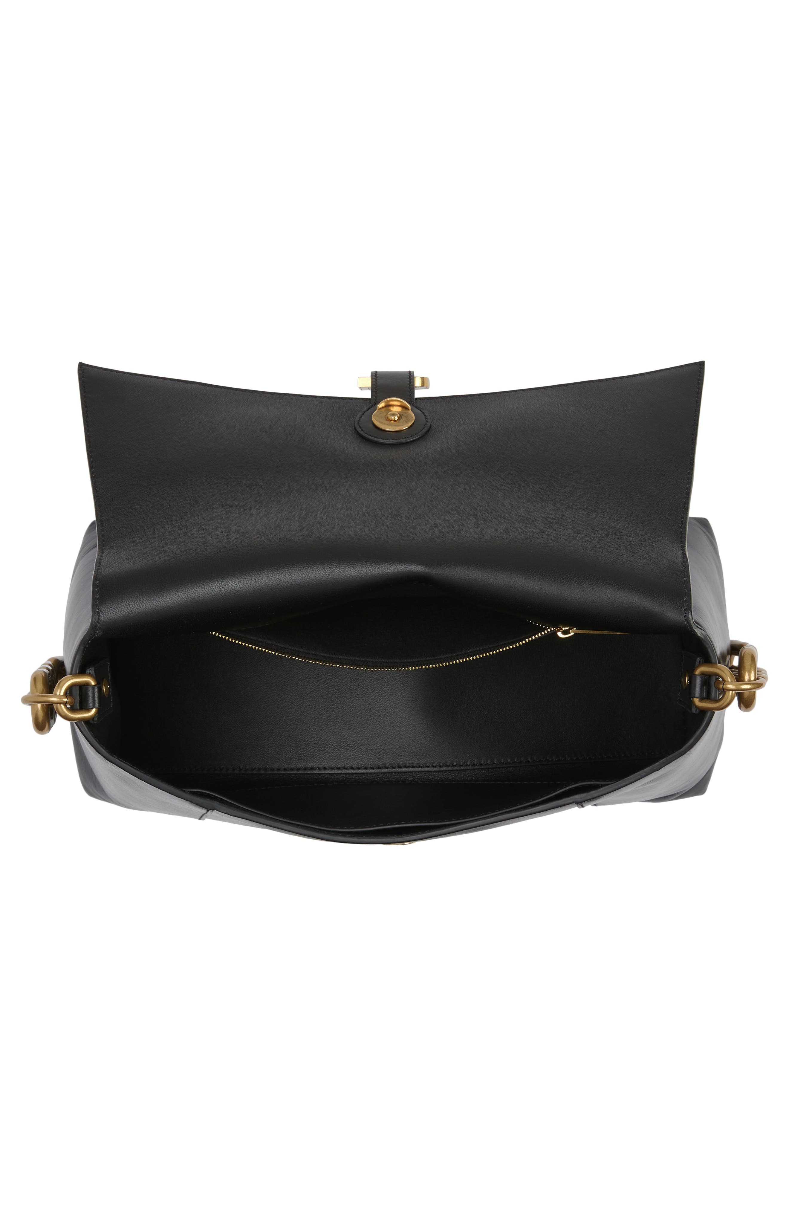 Balenciaga Downtown Medium Leather Shoulder Bag, Alternate, color, 