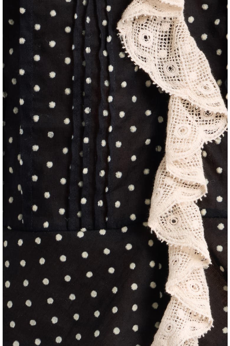Orella Organic Cotton Top, Alternate, color, NOIR DOT