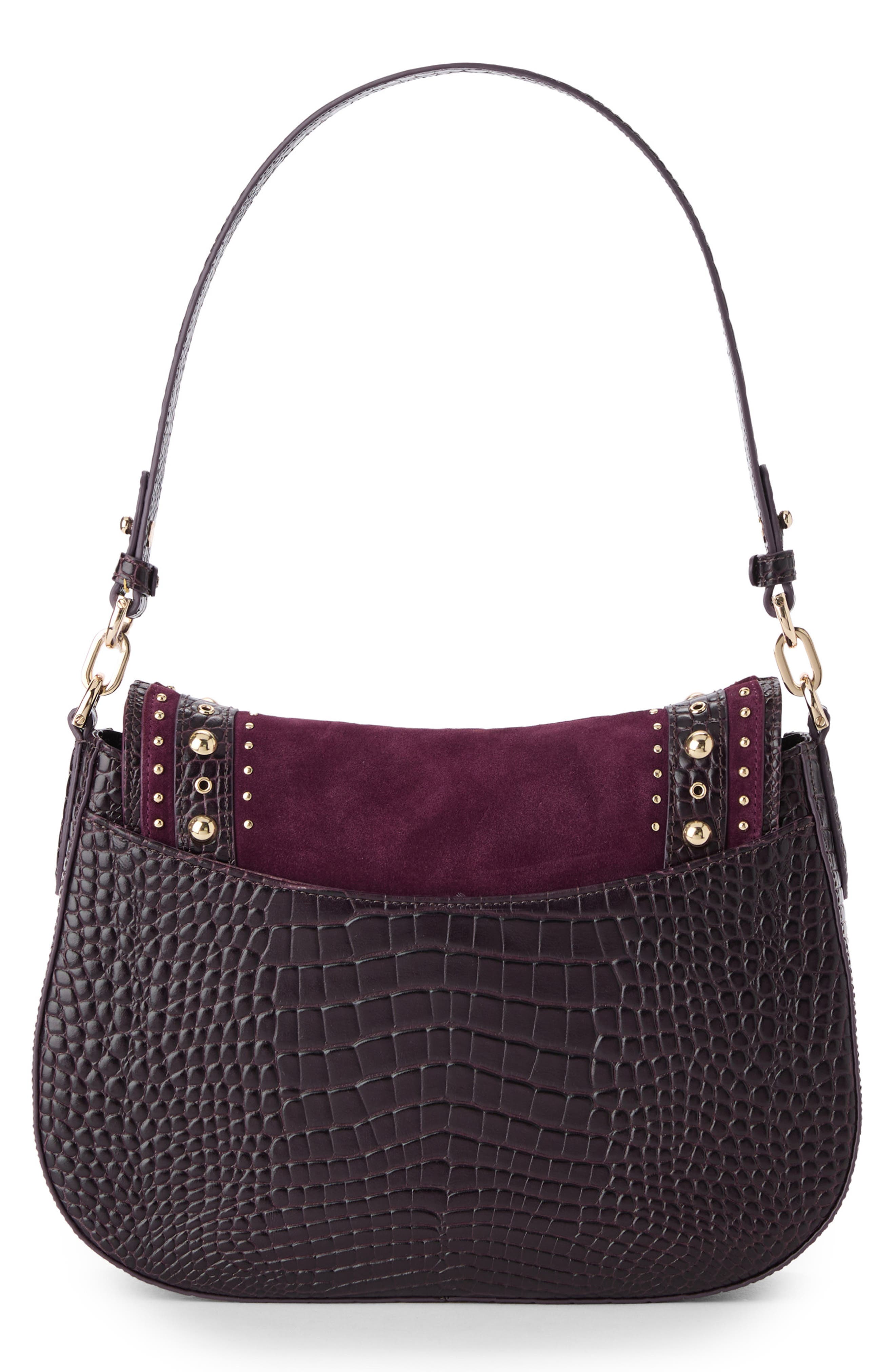 Brahmin Kristin Shoulder Bag, Alternate, color, Heroic Purple Glasgow