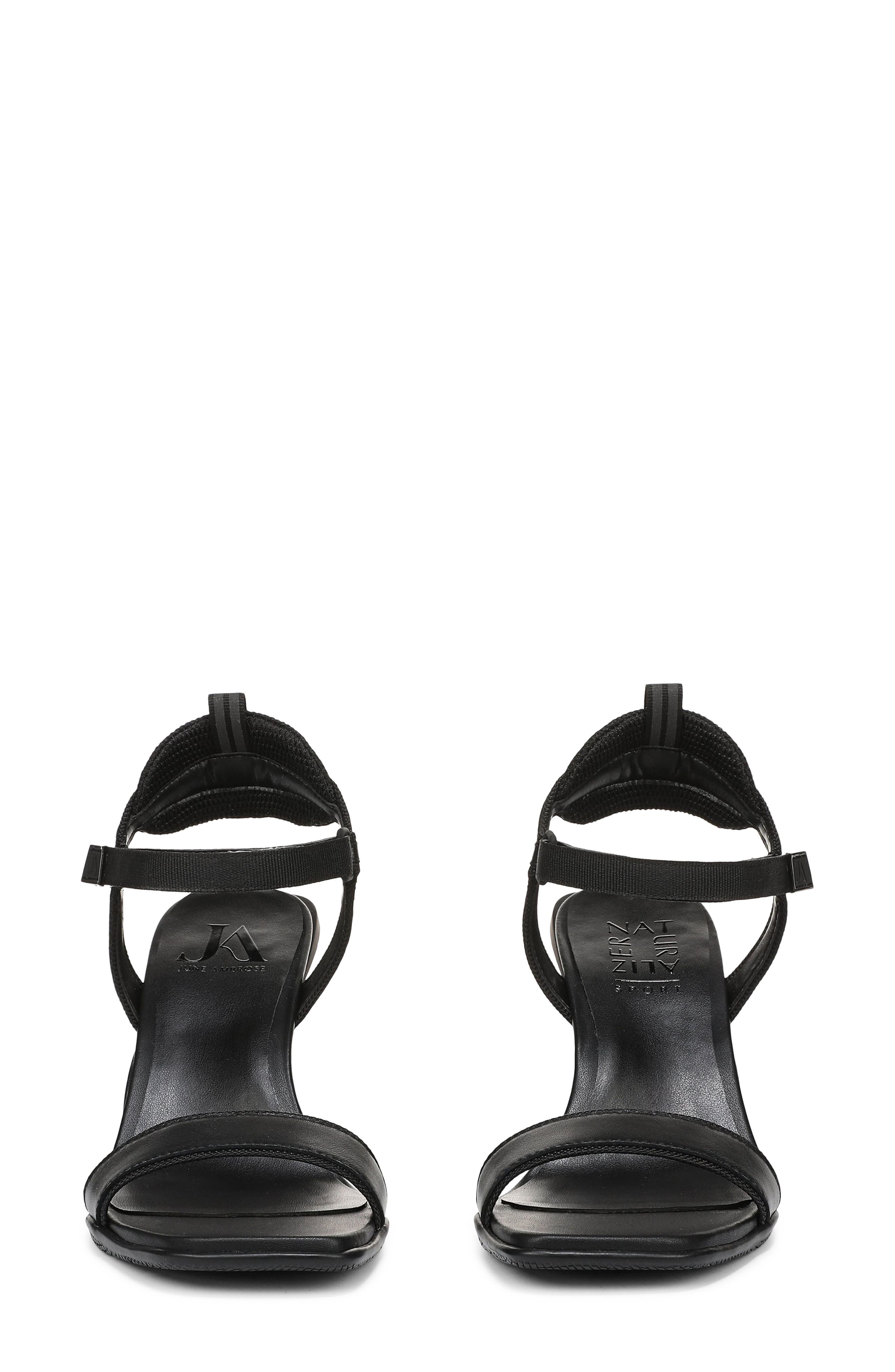 Naturalizer x June Ambrose Nova Sandal, Alternate, color, Black