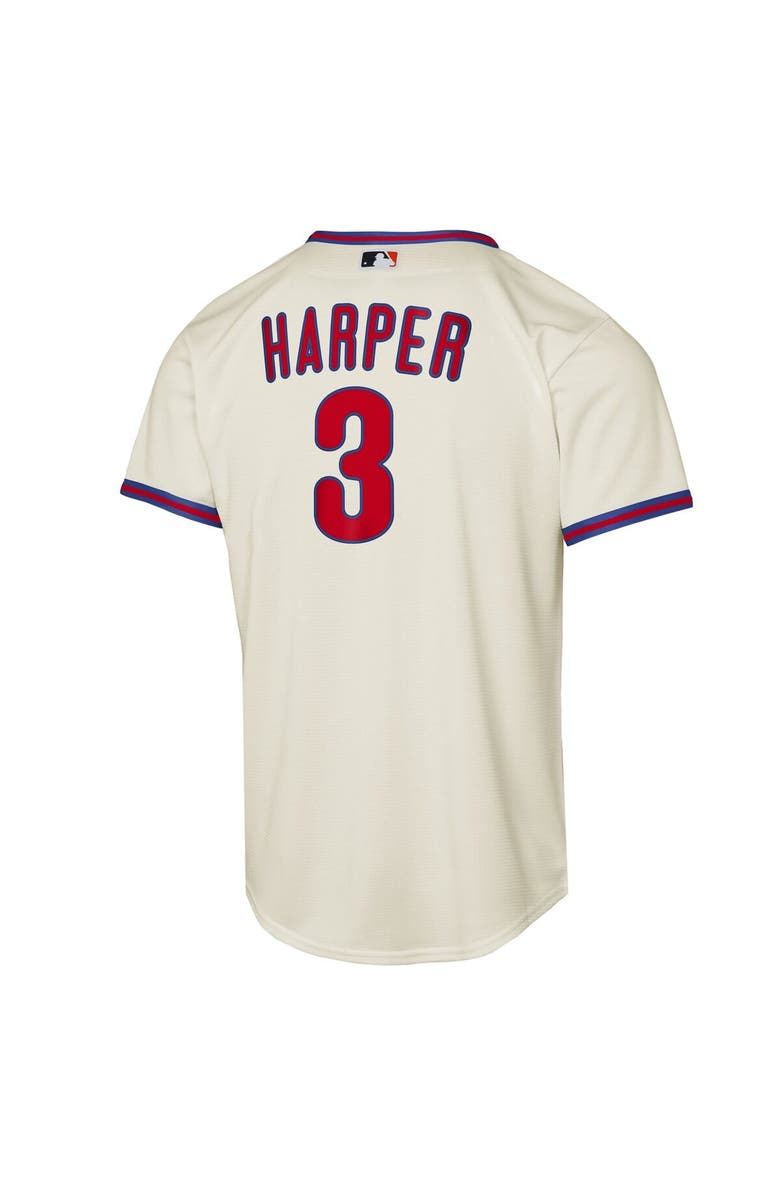 Nike Youth Nike Bryce Harper Cream Philadelphia Phillies Alternate 2 Replica Jersey, Alternate, color, Cream