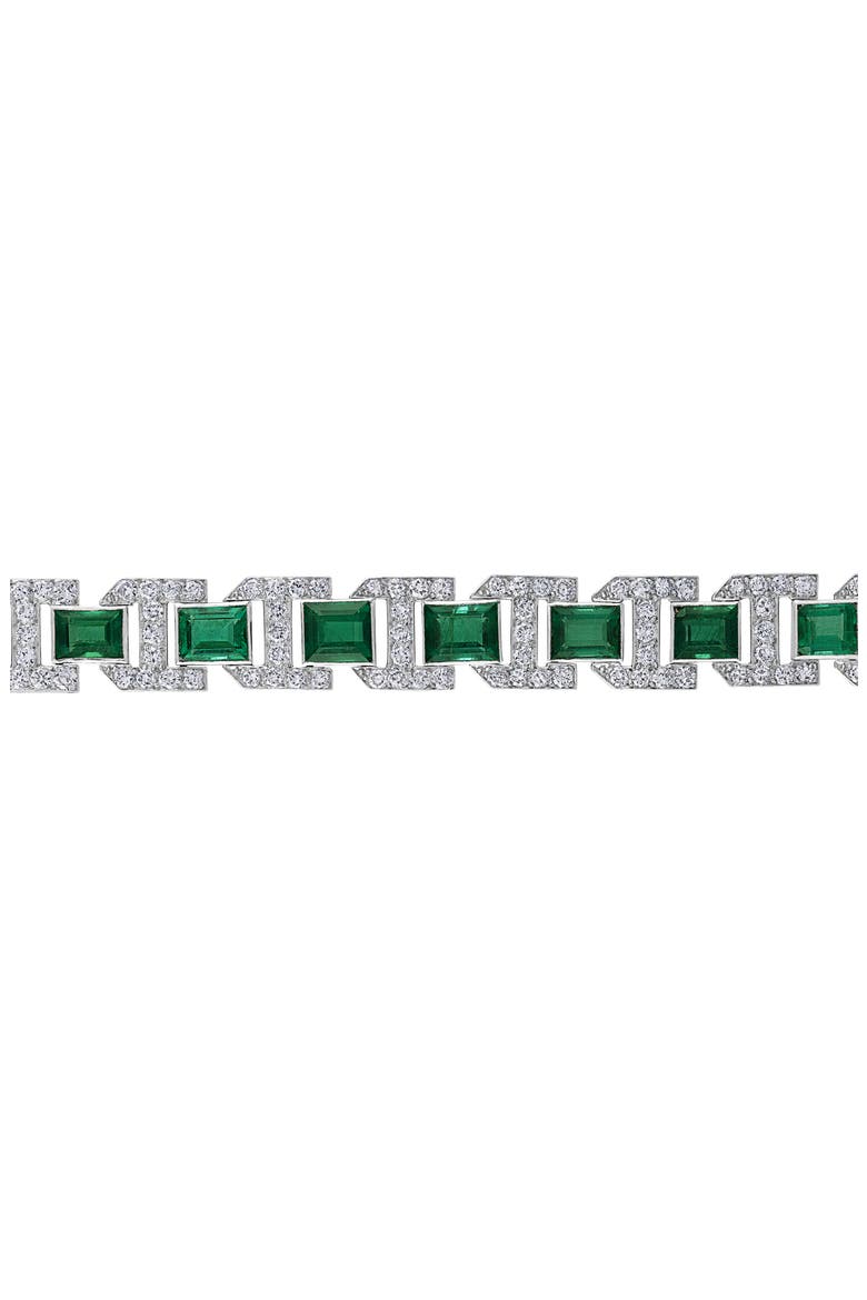 Reconceived Emerald & Diamond Bracelet, Alternate, color, 40