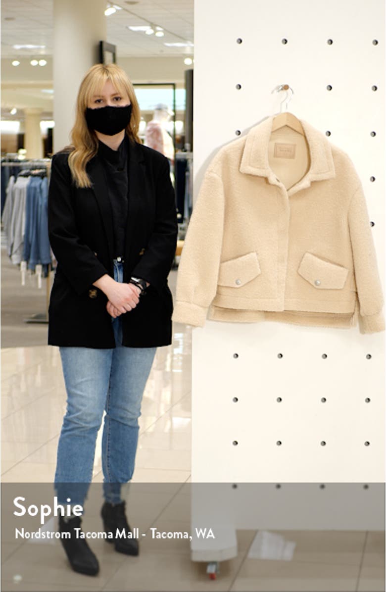 Bonded Faux Shearling Jacket, sales video thumbnail