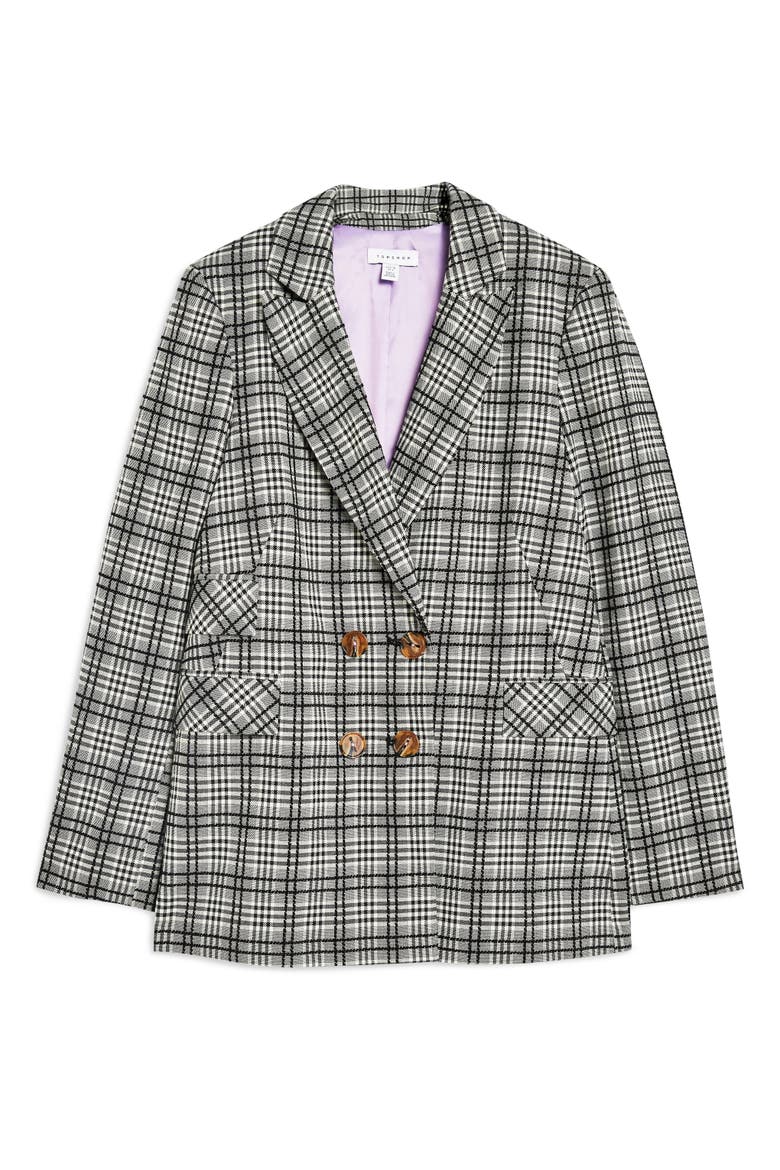 Molly Check Jacket, Alternate, color, BLACK MULTI