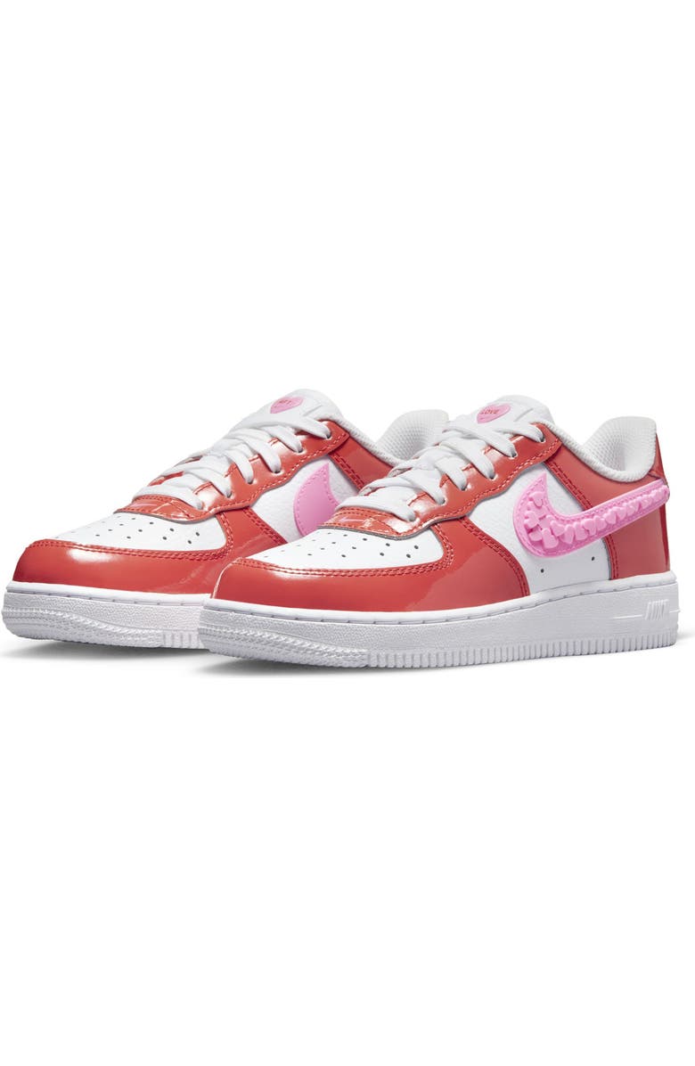 Nike Force 1 LV8 3D Hearts Basketball Sneaker, Main, color,