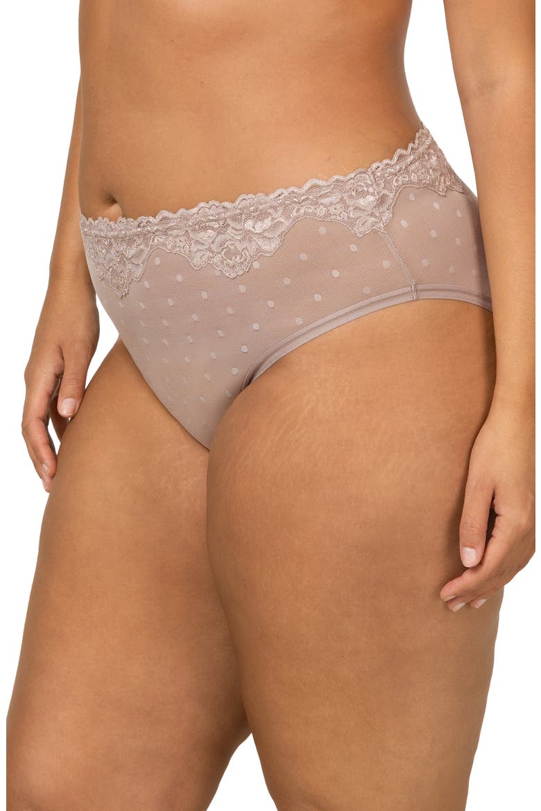 Sheer Whisper High Cut Briefs, Alternate, color, BARK