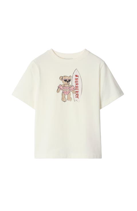 Surfer Bear Cotton T-shirt