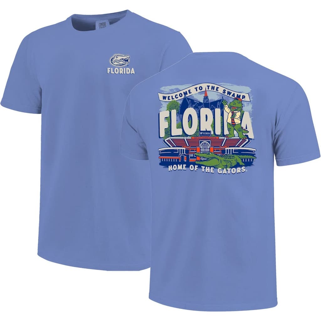 Image One Youth Royal Florida Gators Comfort Colors Hyperlocal Campus Scene T-shirt In Blue