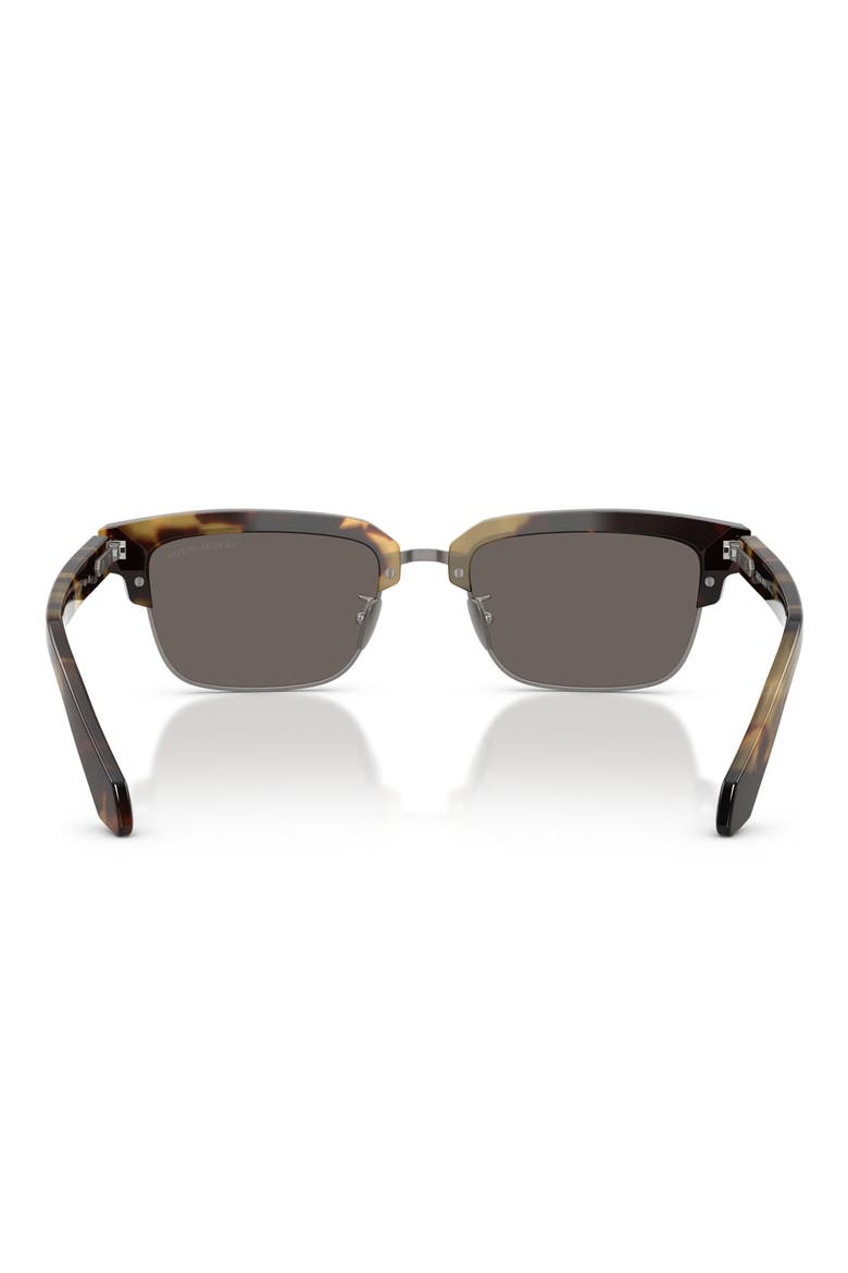 52mm Rectangular Sunglasses, Alternate, color, BROWN YELLOW HAVANA / GREY
