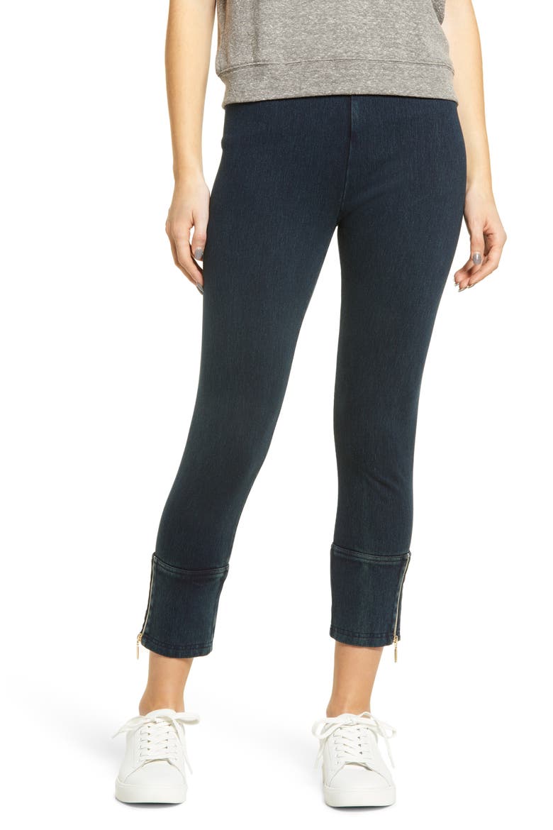 Lyssé High Waist Crop Denim Leggings, Main, color, INDIGO