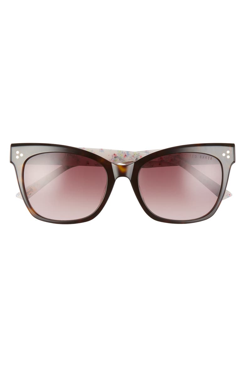 53mm Square Sunglasses, Alternate, color, TORTOISE