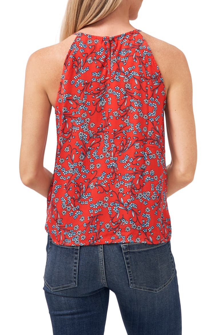 Sunset Blossom Halter Top, Alternate, color, CORAL SUNSET