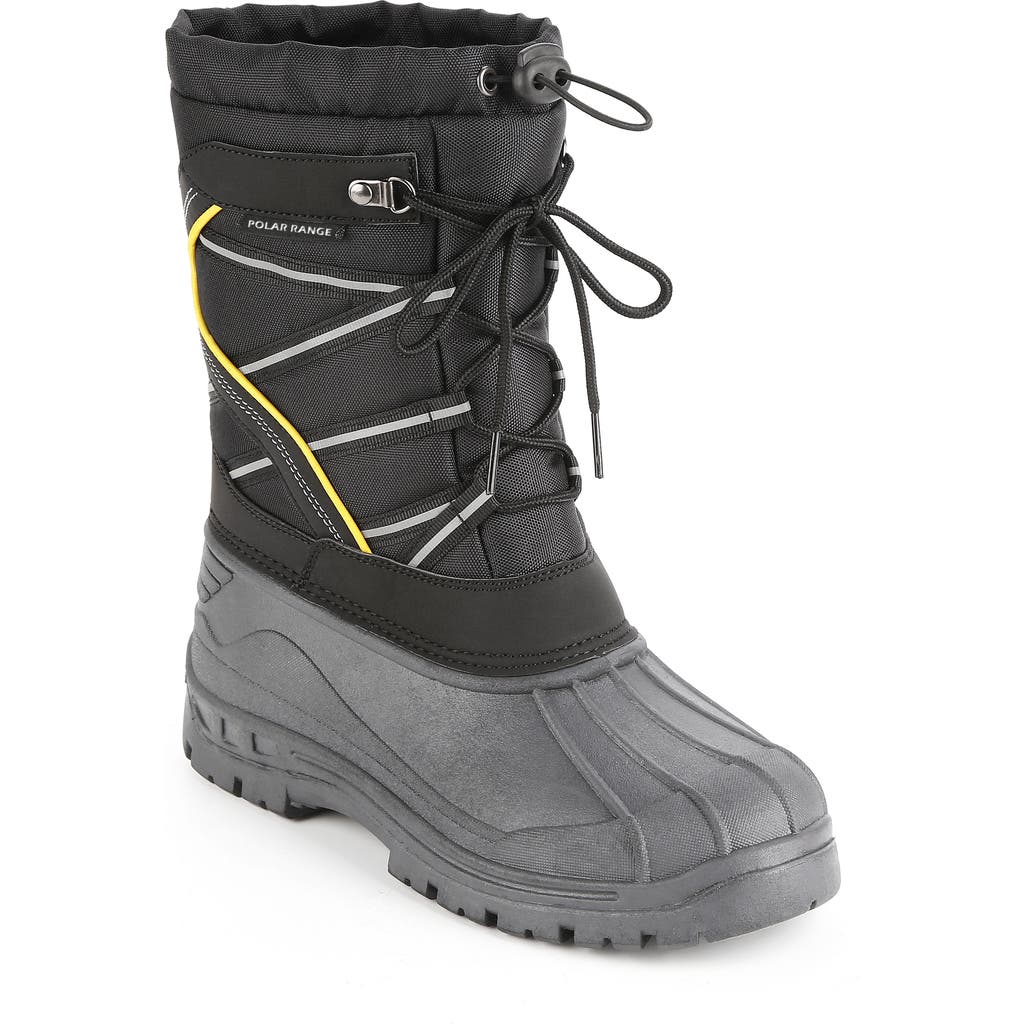 Polar Range Blast Waterproof Snow Duck Boot In Black