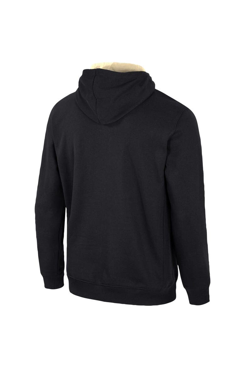 Men's Colosseum Black Colorado Buffaloes Half-Zip Hoodie, Alternate, color, Black