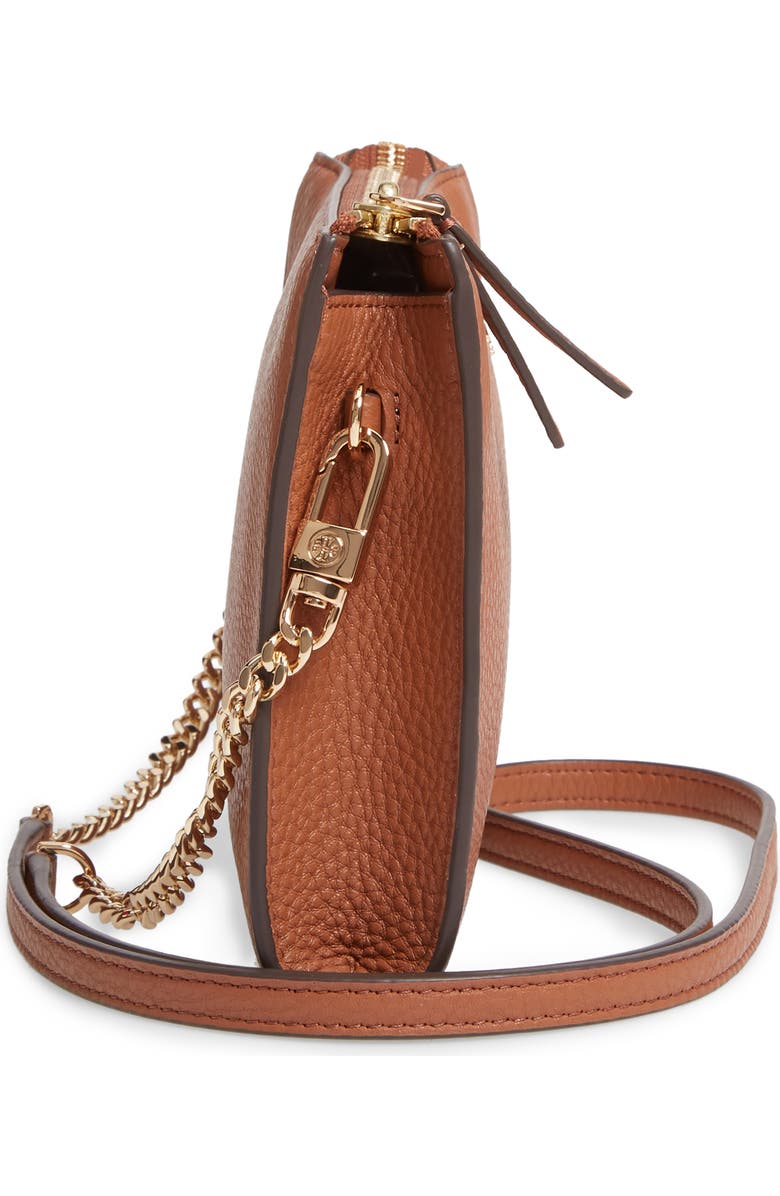 Tory Burch Pebbled Leather Top Zip Crossbody Bag, Alternate, color,
