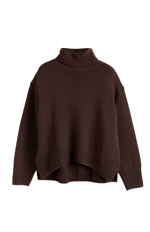 Chinti & Parker Pure Cashmere Relaxed Rollneck Sweater In Brown