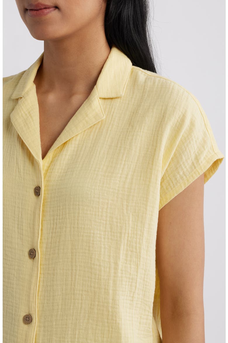Lexi Gauze Top, Alternate, color, FRESH LEMONADE