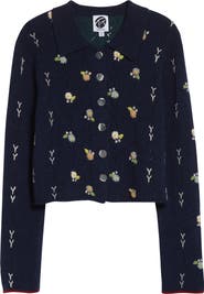 YanYan Daisy Lambswool Cardigan