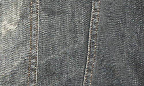 Acne Studios Oversize Paint Smudged Denim Jacket In Black
