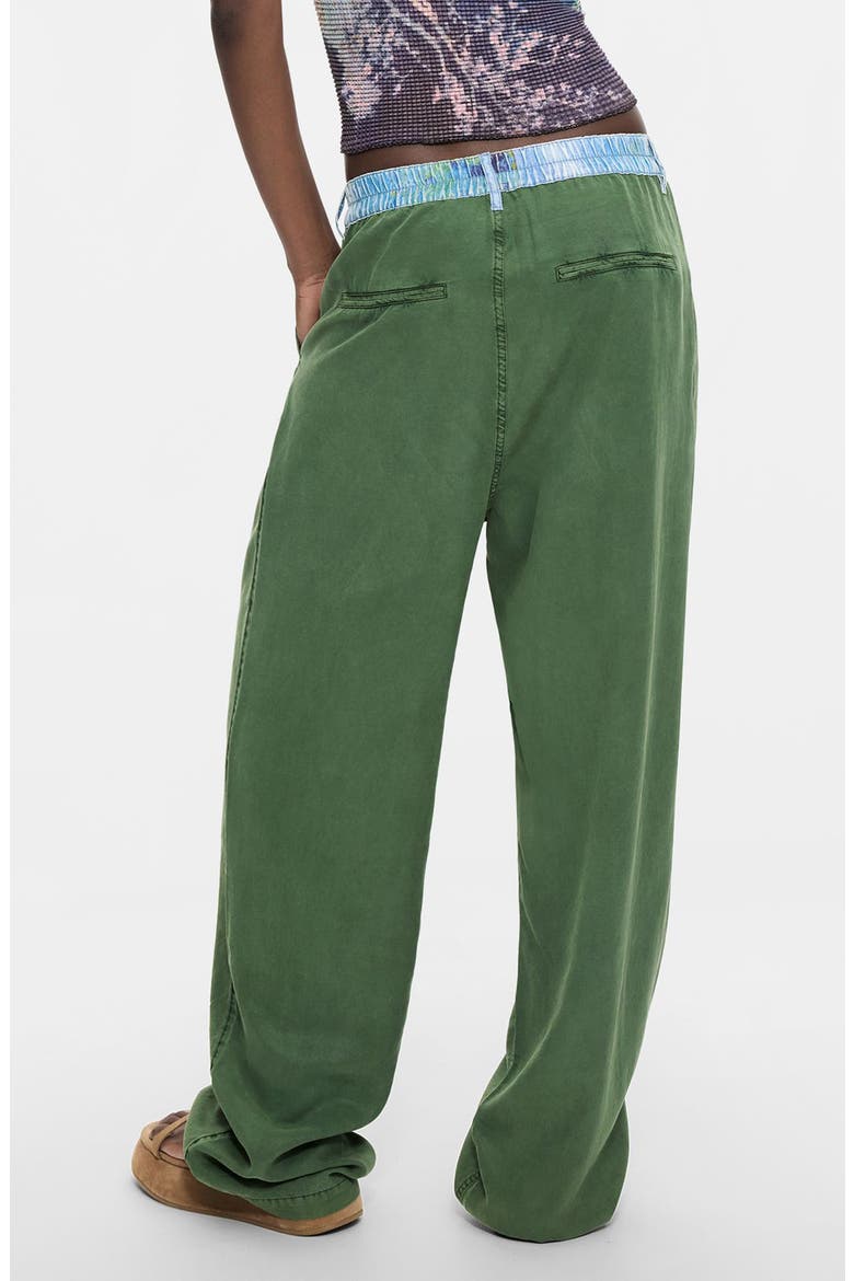 Straight Leg Pleat Pants, Alternate, color, KHAKI