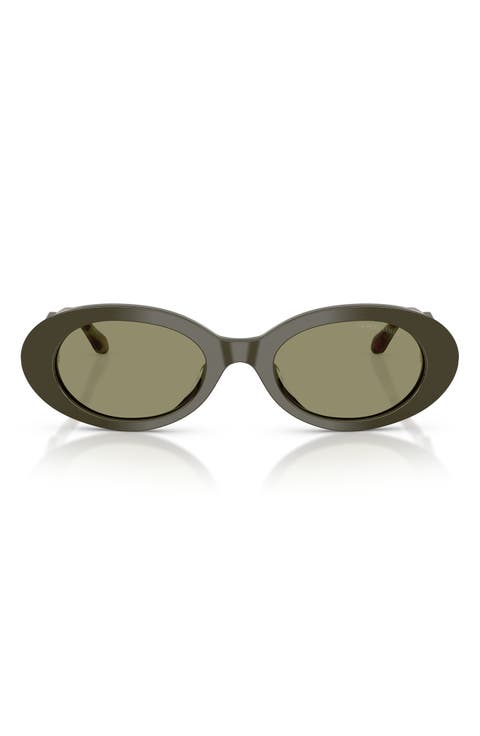 52mm Oval Sunglasses