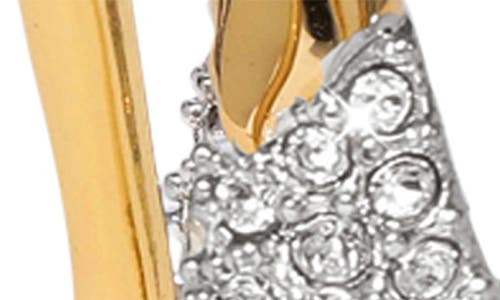 Alexis Bittar Solanales Crystal Front Back Link Earrings In Champagne