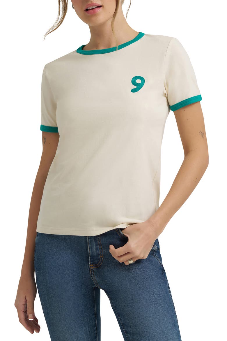 x Lainey Wilson Ringer T-Shirt, Main, color, WHITE