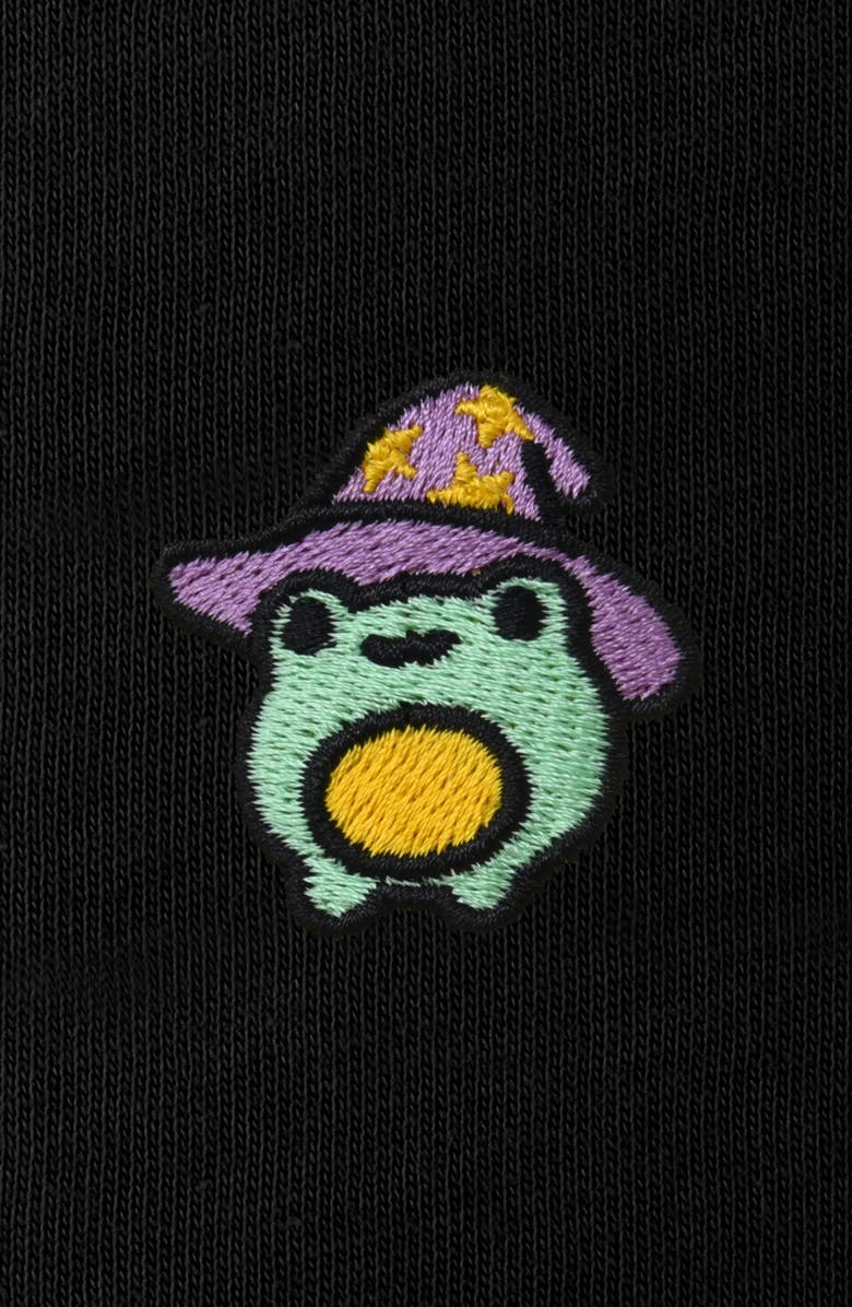 Dalix Womens Sorcerer Frog Midweight Fleece Relaxed Sweatpant, Alternate, color, Black