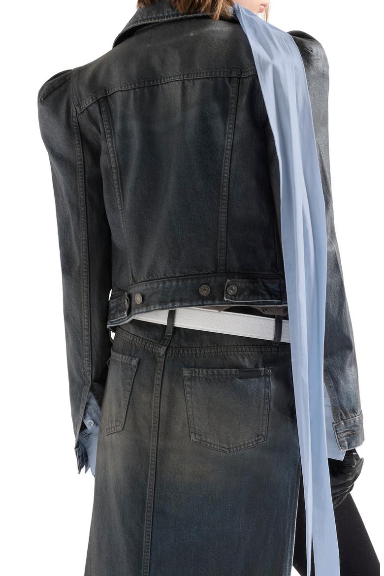 Puff Sleeve Trucker Jacket, Alternate, color, NOLITA