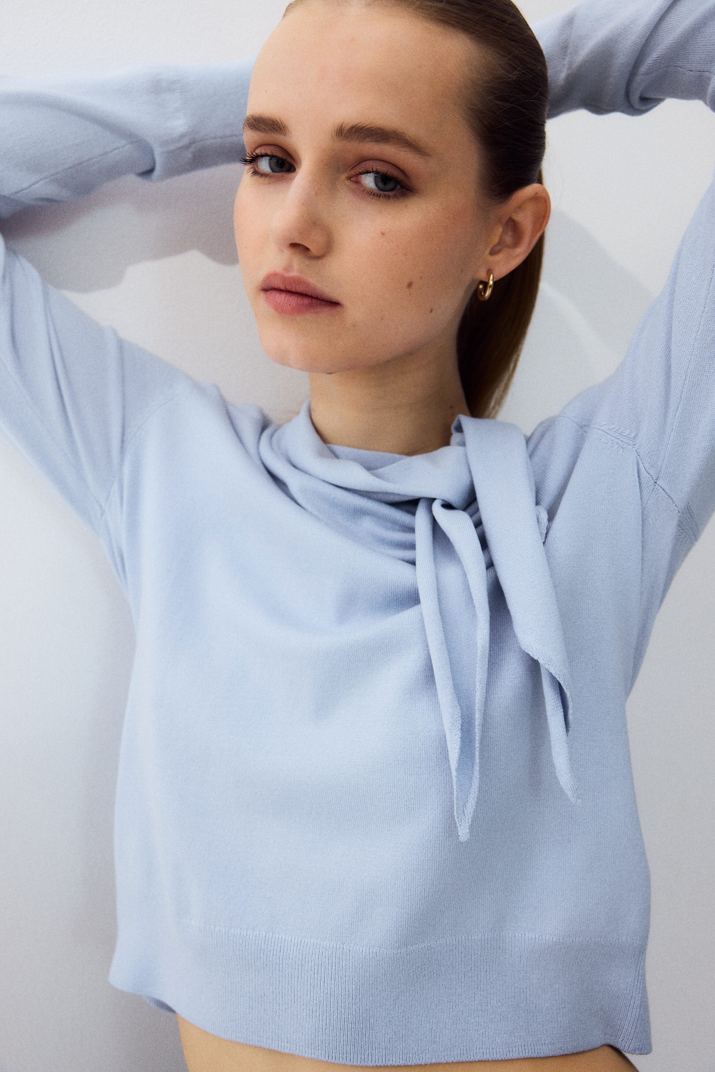 Scarf-collar Jumper - image 2