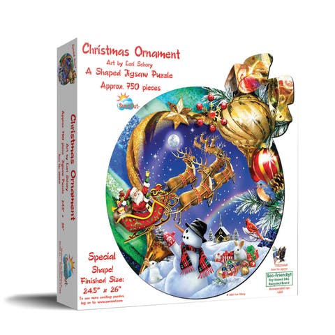 Christmas Ornament 750 piece Jigsaw Puzzle for Adults Special Shape