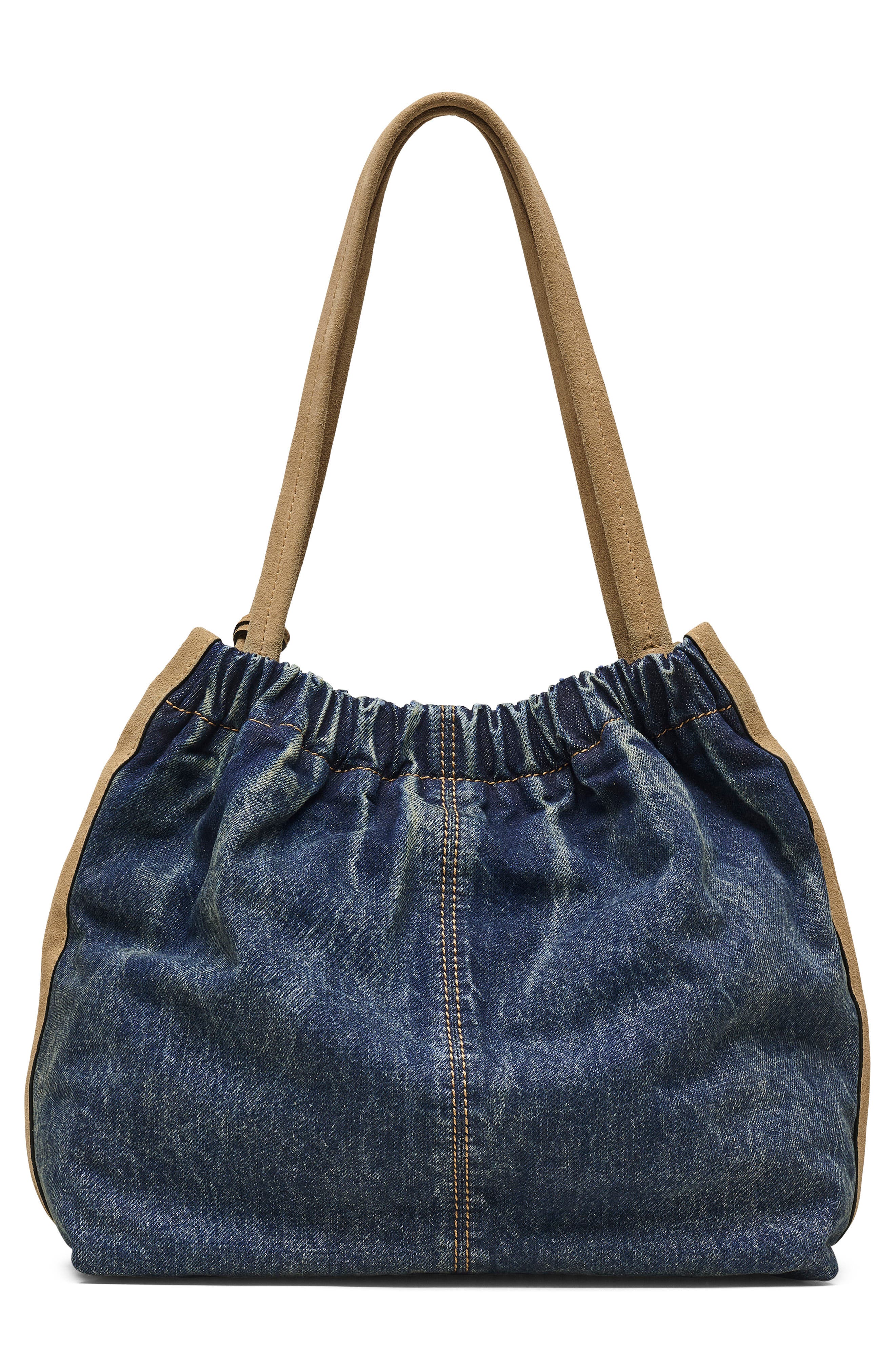 Marc Jacobs The Cristina Denim Tote, Alternate, color, Dark Wash Indigo