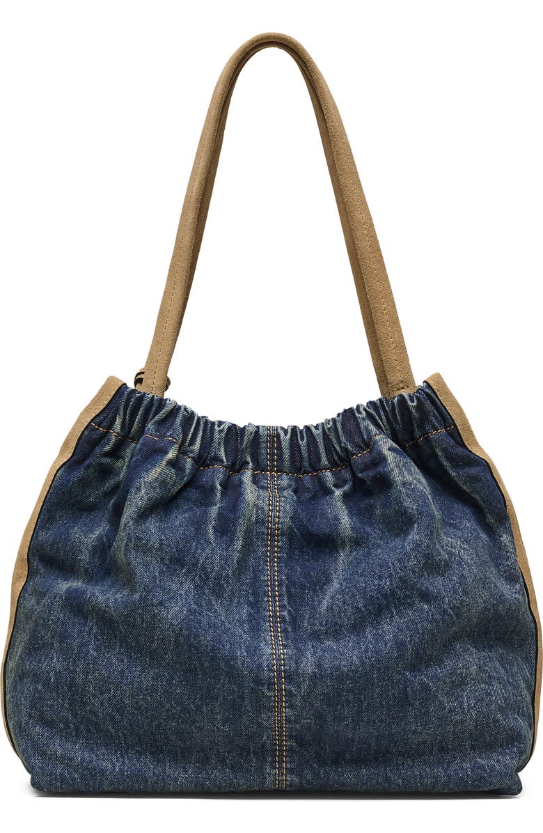 Marc Jacobs The Cristina Denim Tote, Alternate, color, Dark Wash Indigo