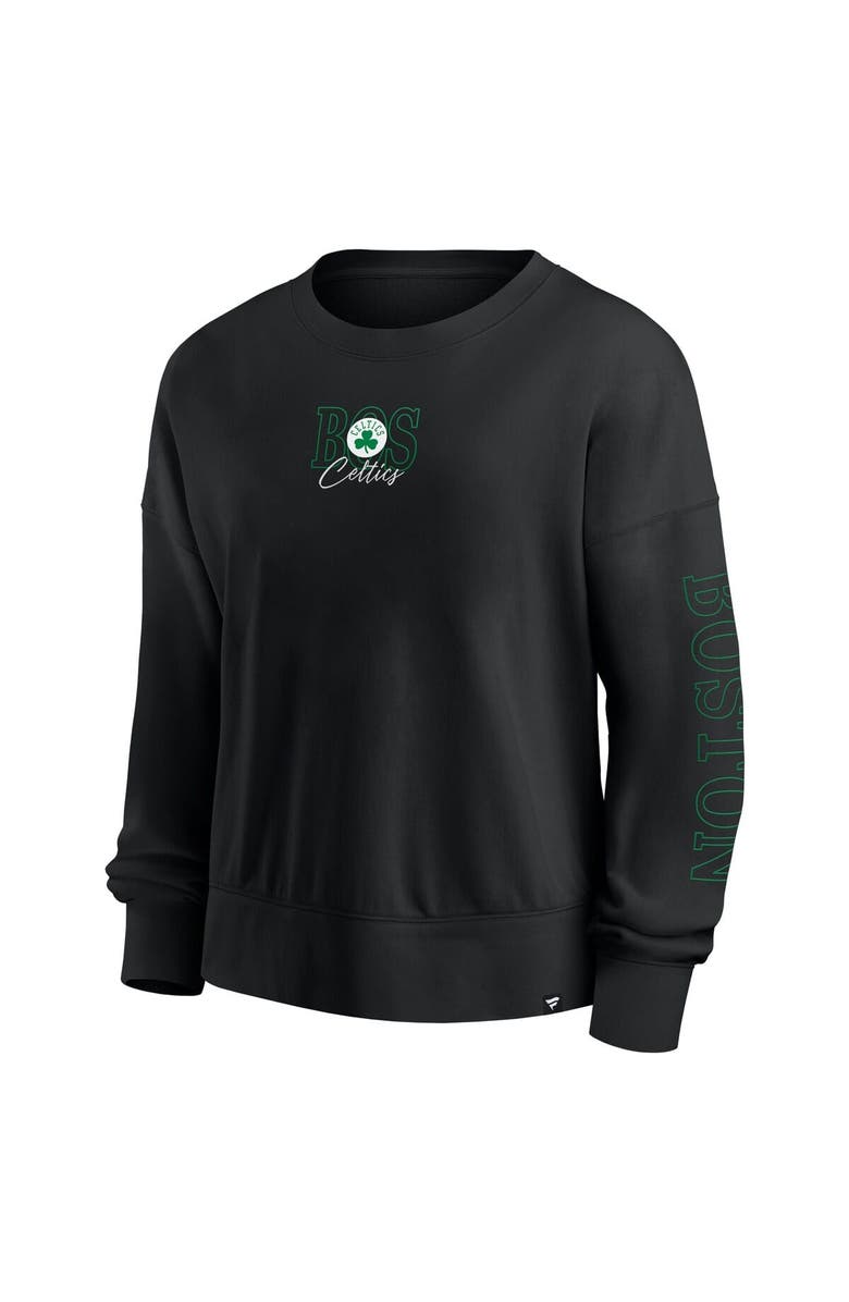 FANATICS Black Boston Celtics Oversized Game Day Pullover Sweatshirt, Alternate, color, Black
