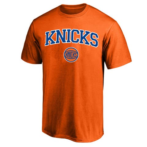 Men's Fanatics Orange New York Knicks Big & Tall Arch Over Logo T-Shirt