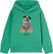 Palm Angels Kids' Bear Pirate Graphic Hoodie