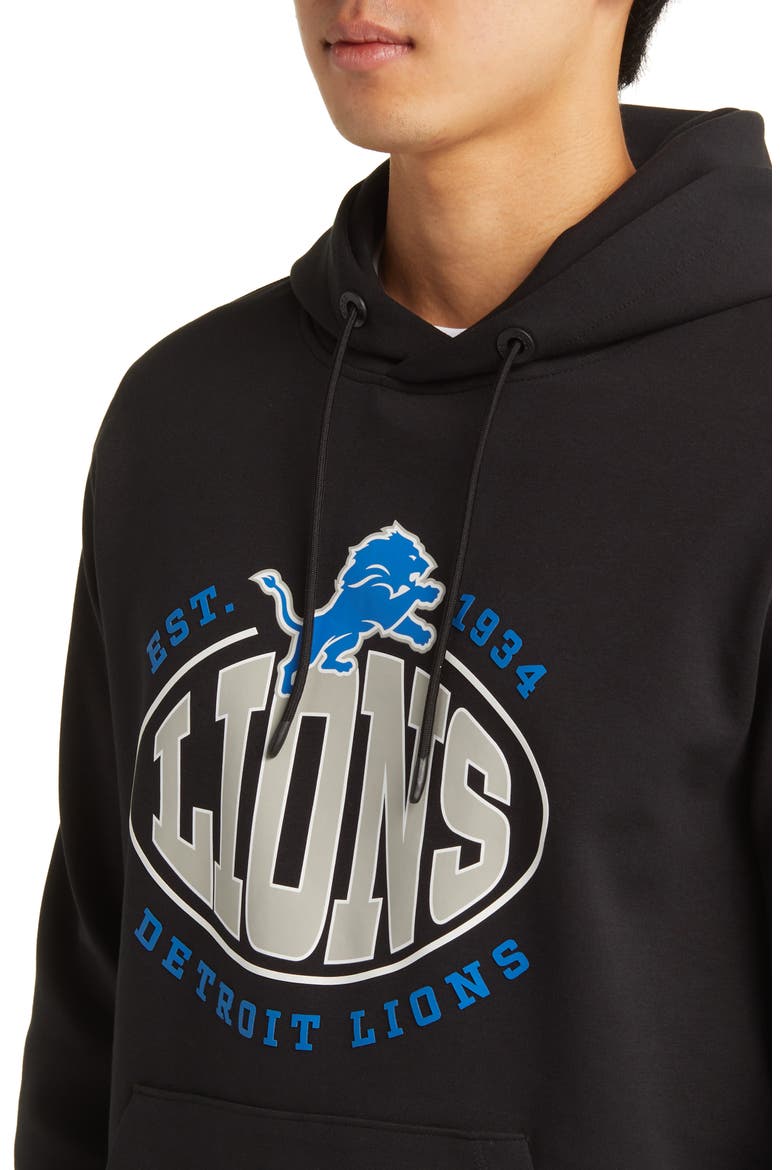 x NFL Touchback Graphic Hoodie, Alternate, color, DETROIT LIONS BLACK