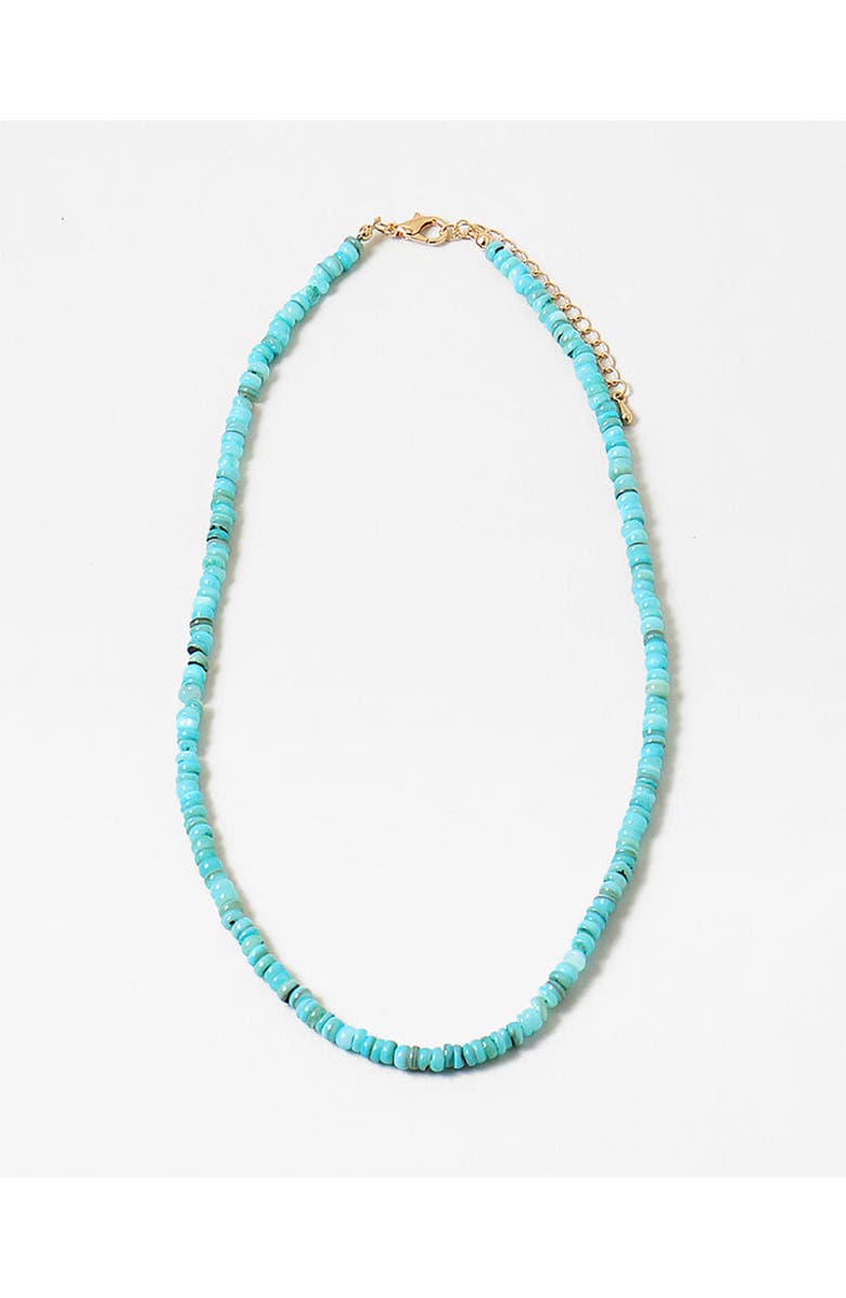 Erin McDermott Jewelry Amalfi Turquoise Dreaming Necklace, Main, color, Blue