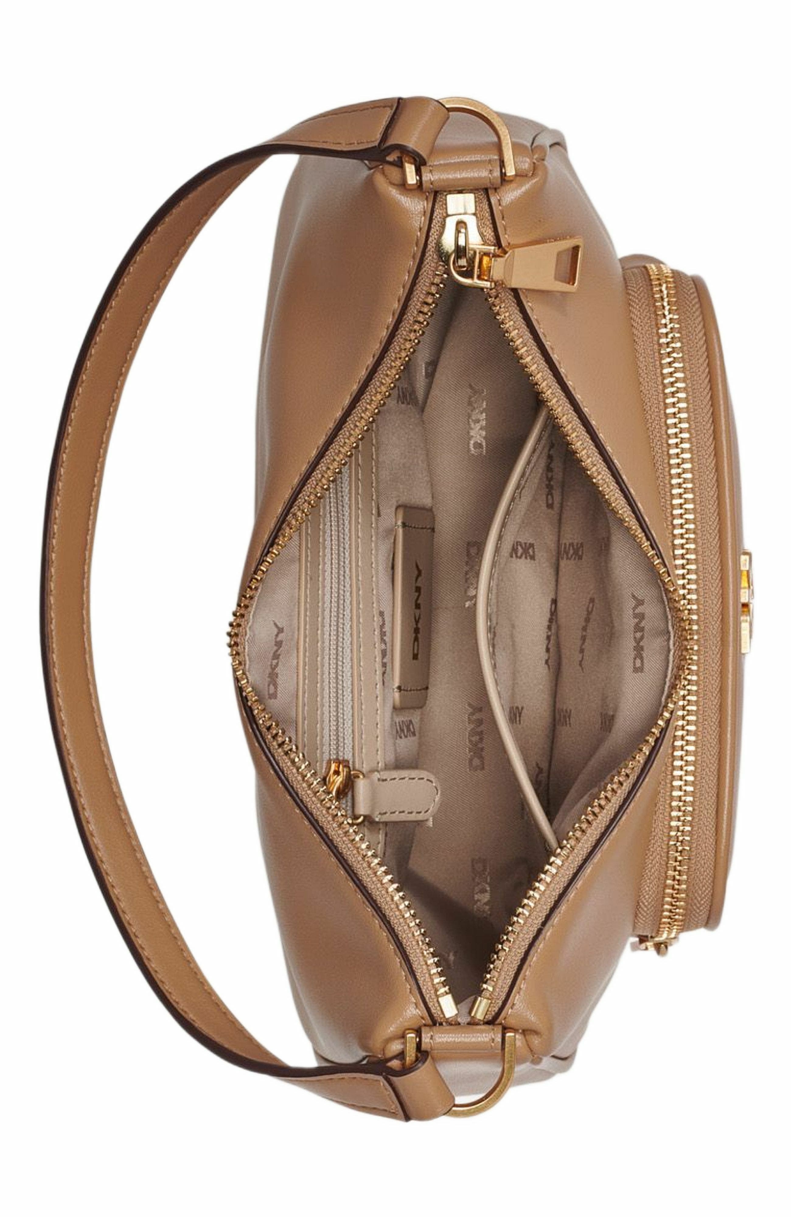Philo Top-Zip Shoulder Bag, Alternate, color, CAPPUCINO