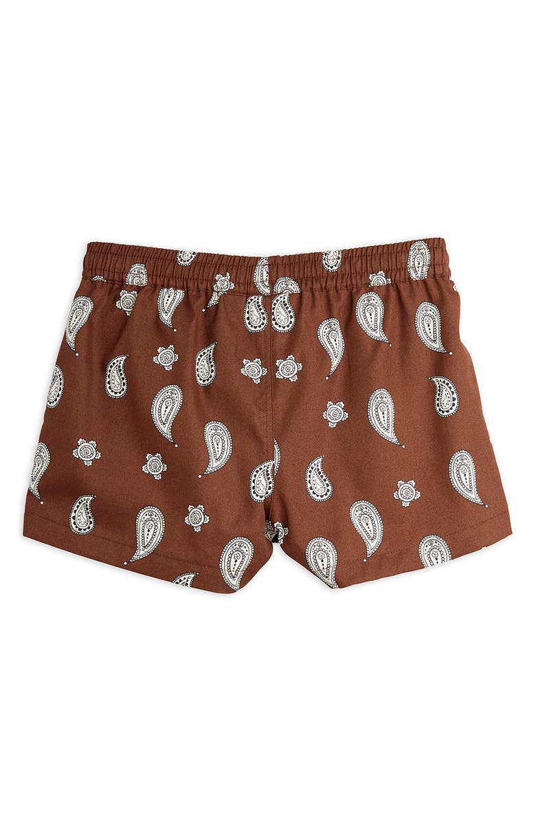 Mini Rodini Kids' Paisley Pull-On Organic Cotton Shorts, Alternate, color,
