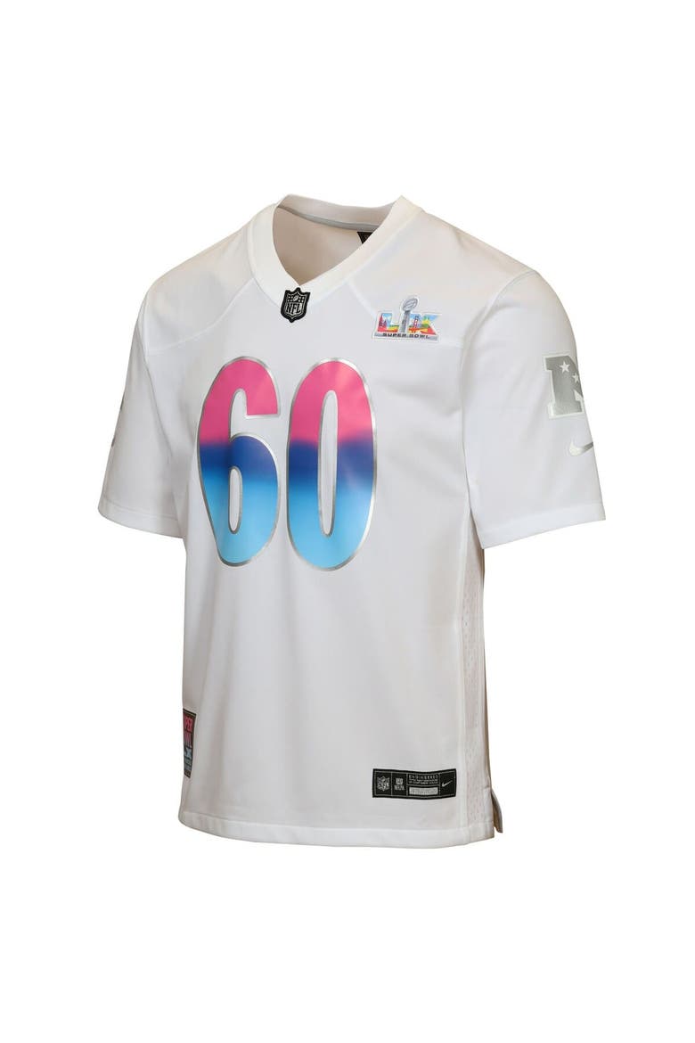Youth Nike  White Super Bowl LX Game Jersey, Alternate, color, White