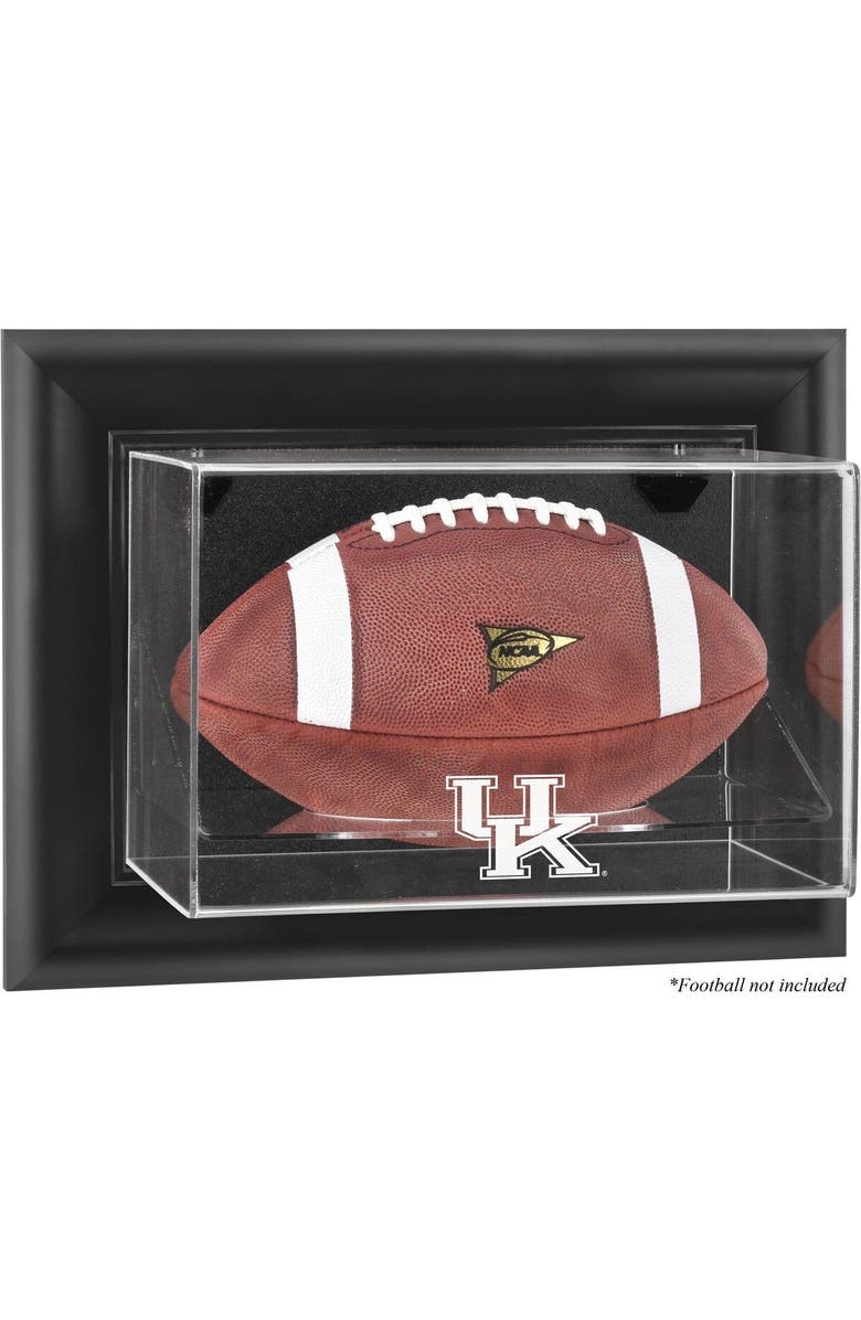 FANATICS AUTHENTIC Kentucky Wildcats Black Framed Wall-Mountable Football Display Case, Main, color, 