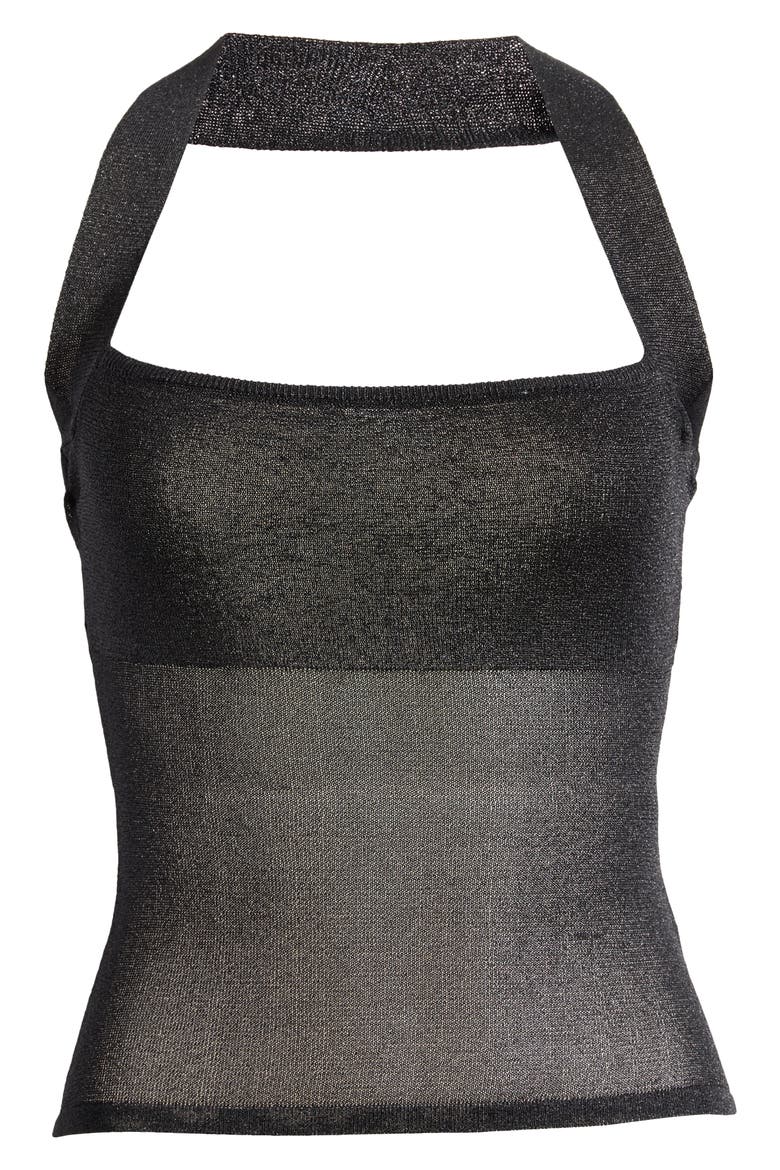 Palisades Halter Top, Alternate, color, ONYX