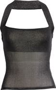 Oblique Vinyl Miniskirt