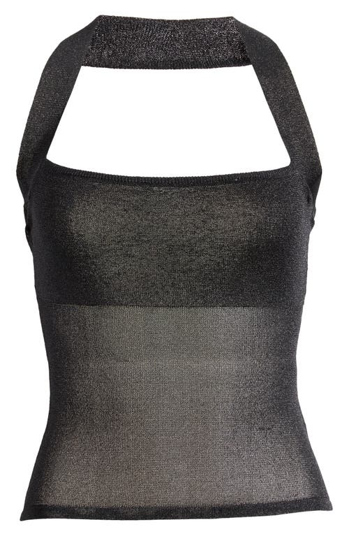 Lioness Palisades Halter Top In Onyx