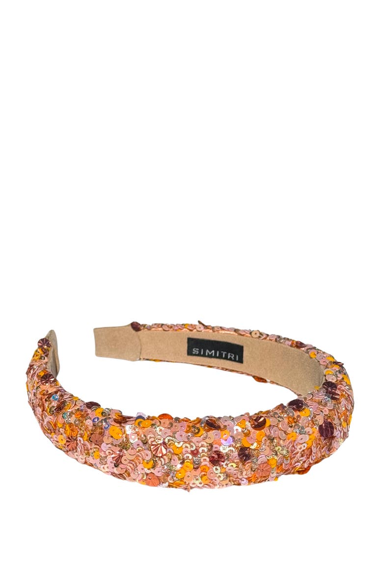 Simitri Bellini Headband, Main, color, Bellini
